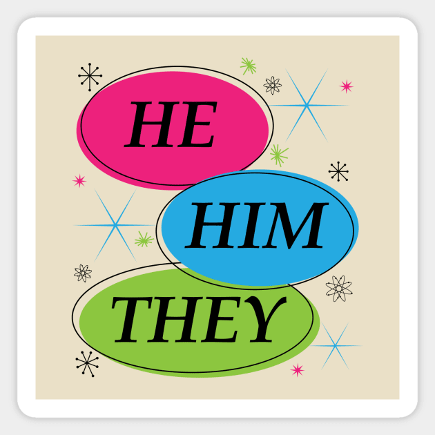 He They pronouns Sticker by StoreShaSha